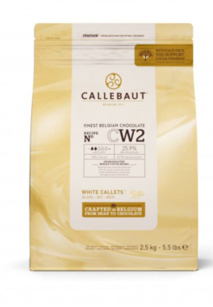 Белый бельгийский шоколад 25,9% Barry Callebaut 2,5 кг CW2-RT-U71
