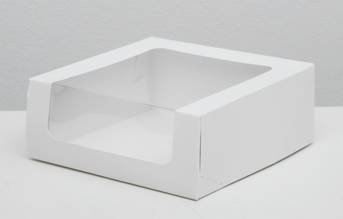 Упаковка 18х18х7см Чизкейк белый