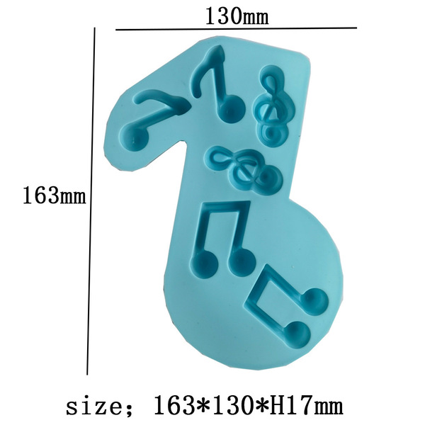 Силиконовая форма для шоколада Ноты