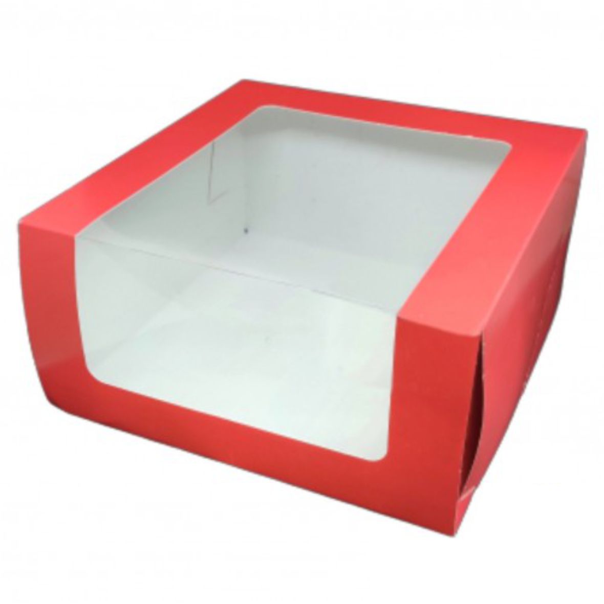 Упаковка 23х23х11см Мусс с окном Красный