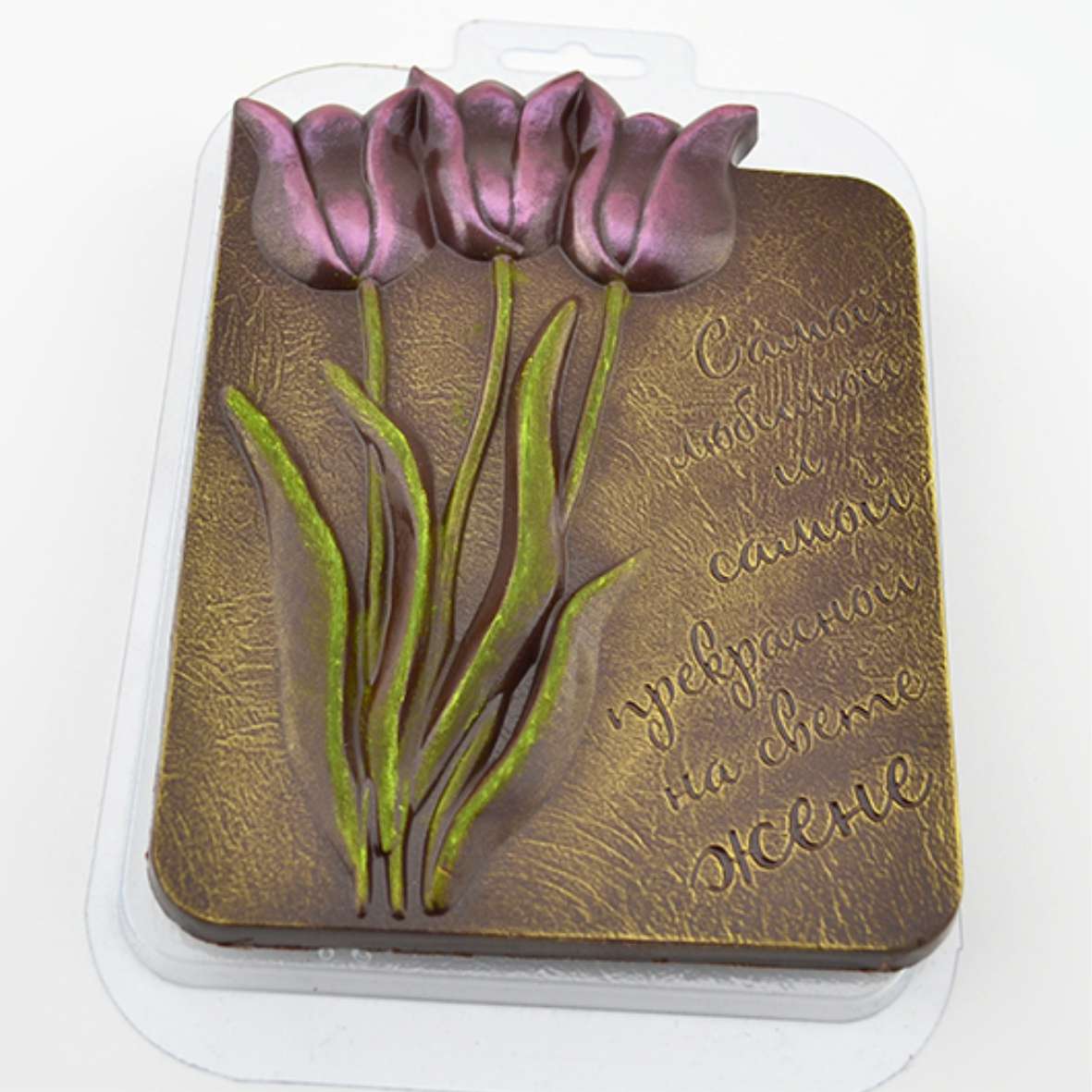 Форма для шоколада "Плитка Тюльпаны Жене"