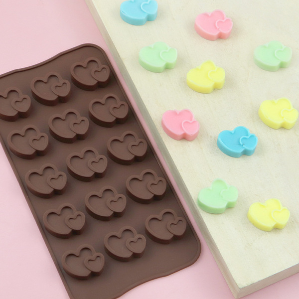 Форма силиконовая для шоколада Сердца