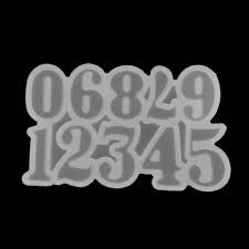 Силиконовая форма Цифры для леденцов и шоколада