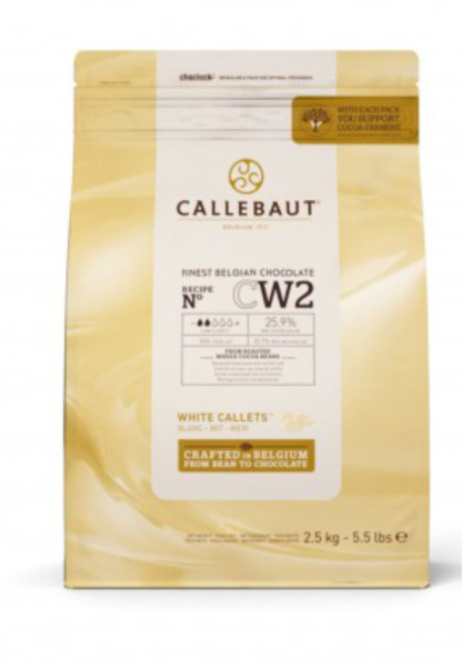 Белый бельгийский шоколад 25,9% Barry Callebaut 2,5 кг CW2-RT-U71