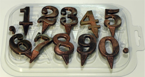 Форма для шоколада "Цифры на ножке"