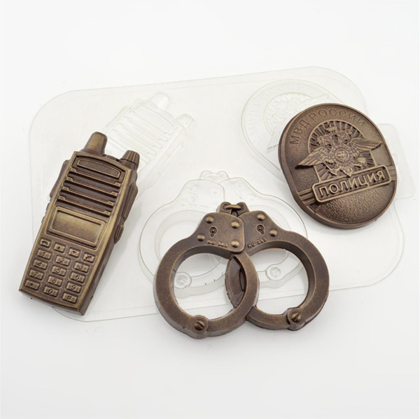 Форма для шоколада "Набор Полиция"