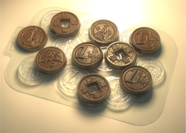 Форма для шоколада "Денежный поток"