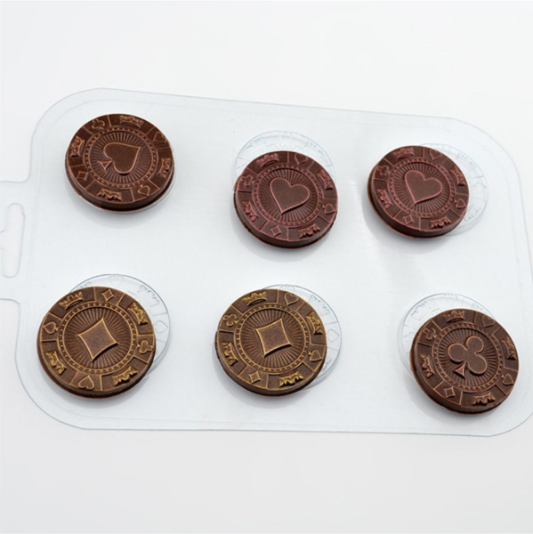 Форма для шоколада фишки карты