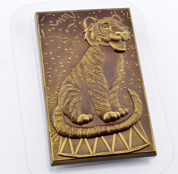 Форма для шоколада "Плитка Тигр Цирковой"