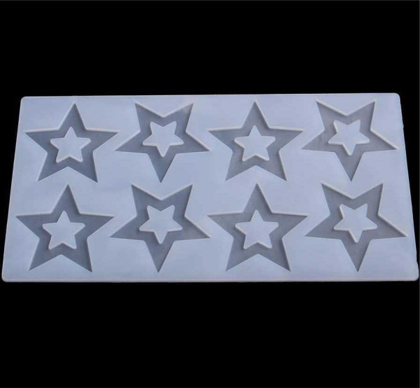 Силиконовый мат для отливки Шоколада Звезды